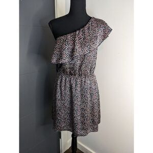 Free Generation One Shoulder Floral Dress with‎ Ruffle - M Made in USA